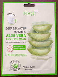Korean skincare SOQU Aloe vera vliesmasker 3+1 gratis