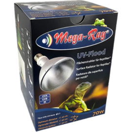 Mega-Ray HID UV Lamp Flood, 70 Watt ( ballast nodig )