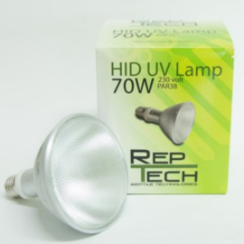 Reptech HID UV lamp 70 watt ( BALLAST NODIG ) 40 cm tot het dier