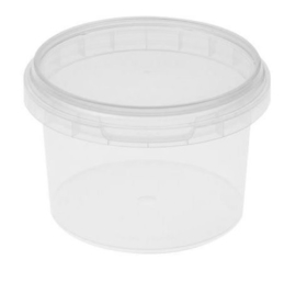 Plastic bakje rond ø95mm 280 ml. ( 10 stuks )