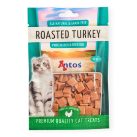 Antos Cat Treats Roasted Kalkoen 50 gr