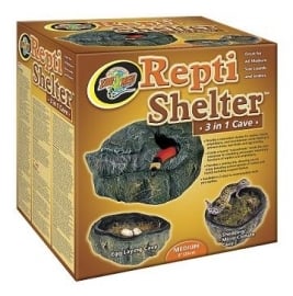 Repti Shelter ™ 3 in 1 Cave 3 in 1  small 14 x 12 x 8 cm