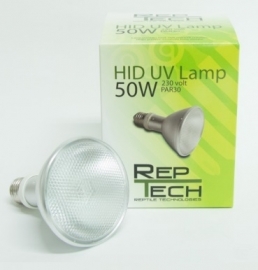 Reptech HID UV lamp 50 watt ( BALLAST NODIG ) 40 cm tot het dier