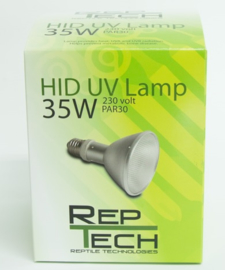 Reptech HID UV lamp 35watt ( BALLAST NODIG ) 25 cm tot het dier