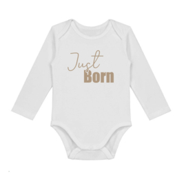 Just Born | Textielsticker | tekststicker "JUST BORN"