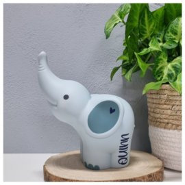 Olifant Balthazar Spaarpot met naam | Mint | Atelier Pierre