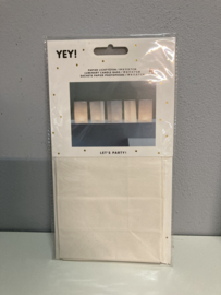 Lichte zakjes van vlamvertragend papier - set van 5 - klein