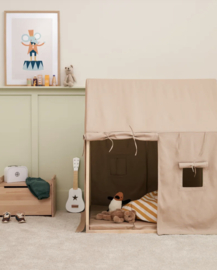 Kids Concept Play house tent beige | Kids Concept speeltent beige