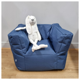 Jollein Beanbag Fauteuil | Kinderstoeltje met naam | Jollein Poef Jeans Blauw