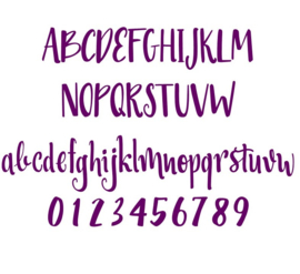 Naamsticker | Tekst sticker | Lettertype 13