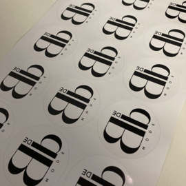 Logo stickers 7.5cm | 9 stickers per strook