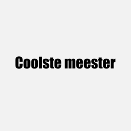 STICKER "COOLE MEESTER" | Sticker Meester | DIY