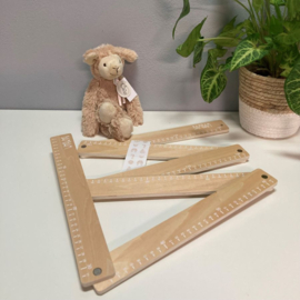 BamBam Meetlat | Eco Friendly Wooden Ruler "See how i grow"