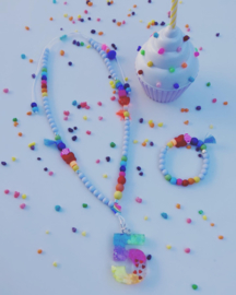 Verjaardagsketting | Ketting Rainbow Party | FeelGoodJewels