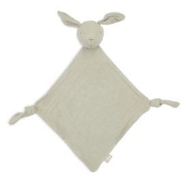 Jollein Knuffeldoekje Bunny Ears met Naam | Comfy Blanket Olive Green