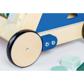 Activity - loopwagen Titus, blauw | Loopwagen met naam