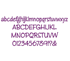 Naamsticker | Tekst sticker | Lettertype 2