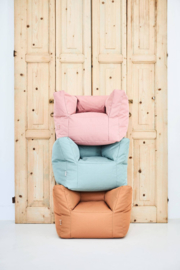 Jollein Beanbag Fauteuil | Kinderstoeltje met naam | Jollein Poef Mellow Pink