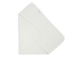 Jollein Badcape Badstof - 75 x 75cm - Ivory | Baby Badcape met naam bedrukt