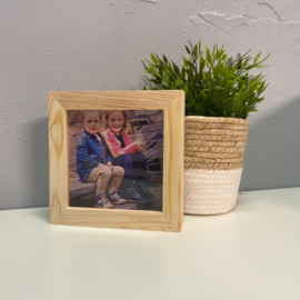 Houten Spaarpot | gepersonaliseerd met foto