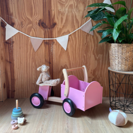 Loop Bakfiets - Roze/Naturel