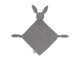 Jollein Knuffeldoekje Bunny Ears met Naam | Comfy Blanket Storm Grey