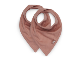 Jollein Bandana - Basic stripes Rose - Bandana met naam - Set van 2