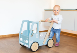 Blauwe loopwagen | Kiepwagen met naam | Pinolino Fred Blauw