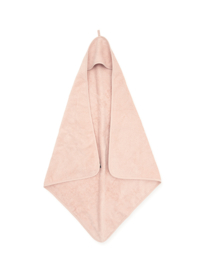 Jollein Badcape Badstof  75 x 75cm Pale Pink | Baby Badcape met naam bedrukt