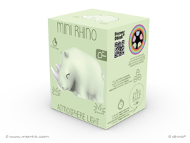 Neushoorn Rhino, MINI nachtlampje | Nachtlampje - Dhink