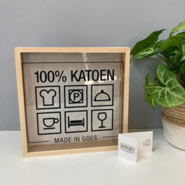 Houten Spaarpot | gepersonaliseerd naar Logo of kaartje