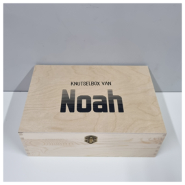 Houten Knutseldoos Simplicity | Houten Knutselkist | Houten box met naam