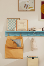 Kids Concept Hang Storage Mango | Kids Concept Opbergzak met Naam warm Geel