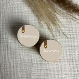 Tandendoosje | Haarlokdoosje hartje | Label of love