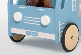 Blauwe loopwagen | Kiepwagen met naam | Pinolino Fred Blauw