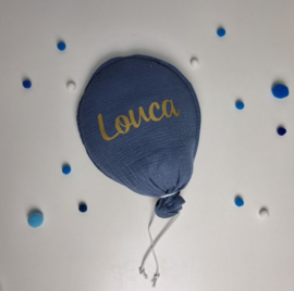 Verjaardag ballon | donker blauw  | ballon van Shuuske bedrukt met naam
