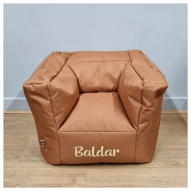 Jollein Beanbag Fauteuil | Kinderstoeltje met naam | Jollein Poef Caramel