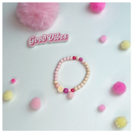 Armbandje Lovely Pink | FeelGood Armcandy