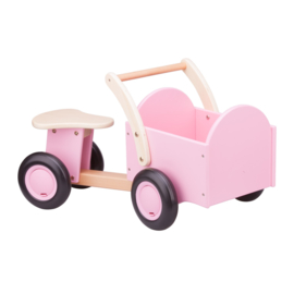 Loop Bakfiets met naam - Roze