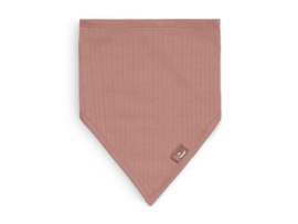 Jollein Bandana - Basic stripes Rose - Bandana met naam - Set van 2