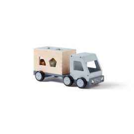Kids Concept Sorter Truck Aiden | Kids Concept Vrachtauto Vormenstoof met naam
