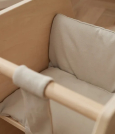 Houten schommelstoel  met naam | Naturel wooden rocker | Kids Concept