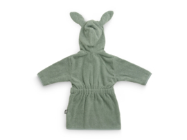 Jollein Badjas met naam - Ash Green | Baby Badjas Badstof  | 3-4 jaar