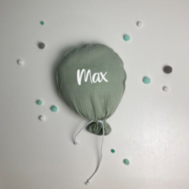 Verjaardag ballon | Mint | ballon van Shuuske bedrukt met naam