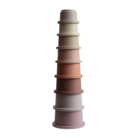 Stapel Bekers Pastel | STACKING CUPS | MUSHIE
