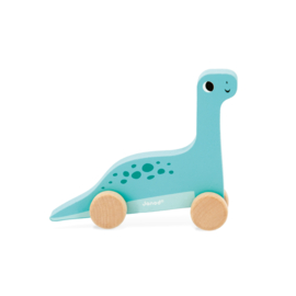 Janod Dino Diplodocus | Handige Dino´s | Houten Rollende diertjes