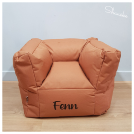 Jollein Beanbag Fauteuil | Kinderstoeltje met naam | Jollein Poef Caramel