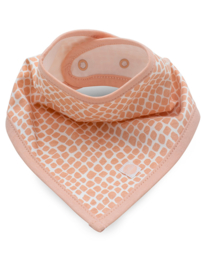 Jollein Bandana - Snake Pale Pink | Bandana met naam - Set van 2