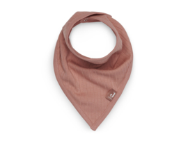 Jollein Bandana - Basic stripes Rose - Bandana met naam - Set van 2