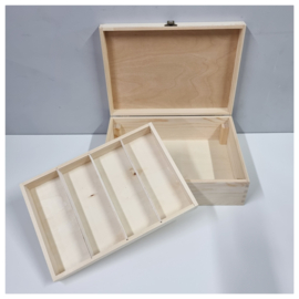 Houten Knutseldoos Simplicity | Houten Knutselkist | Houten box met naam